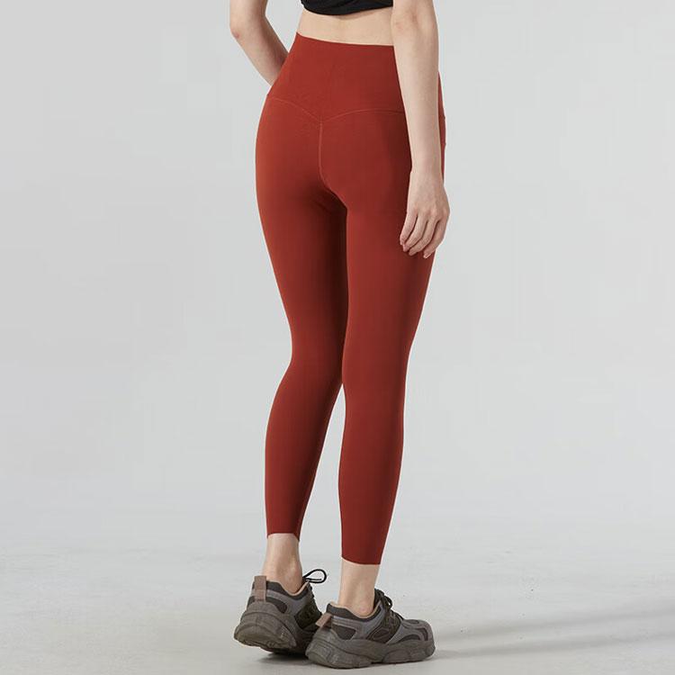 Nike Solid Color Logo Training Fitness Sports Pants Women Bottoms Brown DQ6016-832