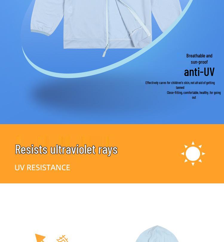 Kids' Summer Sun Protection Quick-Dry Jacket – Boys' Sportswear and Girls' Anti-Mosquito Skin Clothing