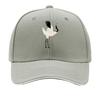 Crane Baseball Cap Adjustable Lightweight Vintage Hat Animal Theme Hand Washable Buckle Closure Sandwich Baseball Cap