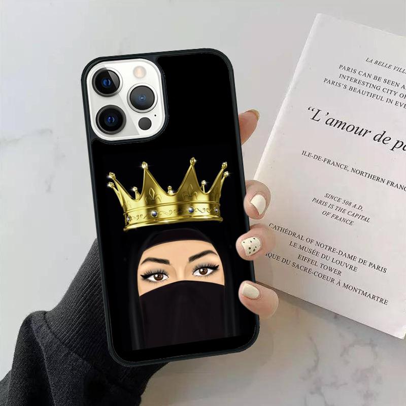 Islamic Arabic Hijab Girl Phone Case Cover For iPhone 17 Air 15 13 Pro Max 16 14 Plus 11 12 Apple max