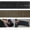 Car Carpet Plate Floor Pad Heel Scuff Plate Foot Pedal Mat Non-slip Carpet Patch Cover Black PVC Car Accessories