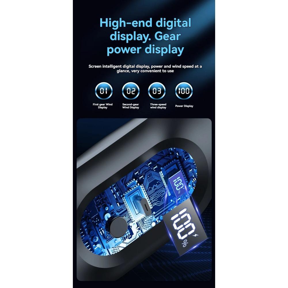 Summer Lazy Person Hanging Neck Fan Outdoor No Leaf Silent Small Fan Air Conditioning Fan Charging Portable Travel Small Electri