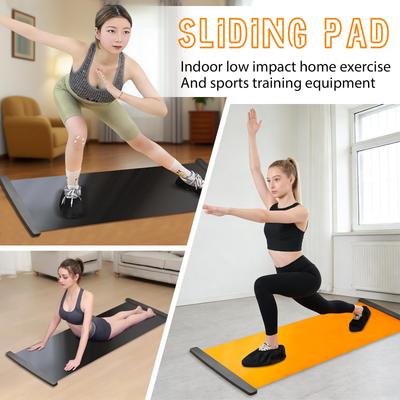 Sliding Mat, Indoor Low-impact Home Exercise And Sports Training Equipment, Fitness Training Board With Shoe Covers.