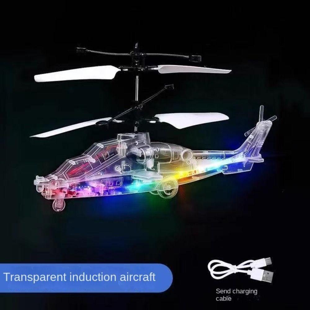 

Гелікоптер Інфрачервоний датчик Літак Пластиковий пульт дистанційного керування Дрон Подарунок Дрон Хлопчики Дівчата Transparent fighter jet