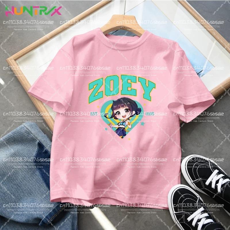 Ropa KPop Cazadores de Demonios Niños 2025 Caliente Anime Algodón Camiseta Harajuku Niñas Camisa Casual Regalo Moda Película Camisetas para Niños Pequeños