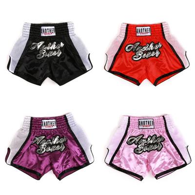 MMA Boxing Shorts Men Women Kids Training Fighting Muay Thai Kickboxing Gym Workout Spandex Athletic