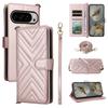 For Google Pixel 10 Pro XL Case with Shoulder/Wrist Strap Leather Phone Cover Stand Wallet