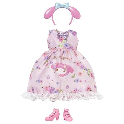 TAKARA TOMY Licca-chan Dress My Choice Sanrio Characters Dress & Headband My Melody Dress-up Pretend Play Toy Ages 3 and Up