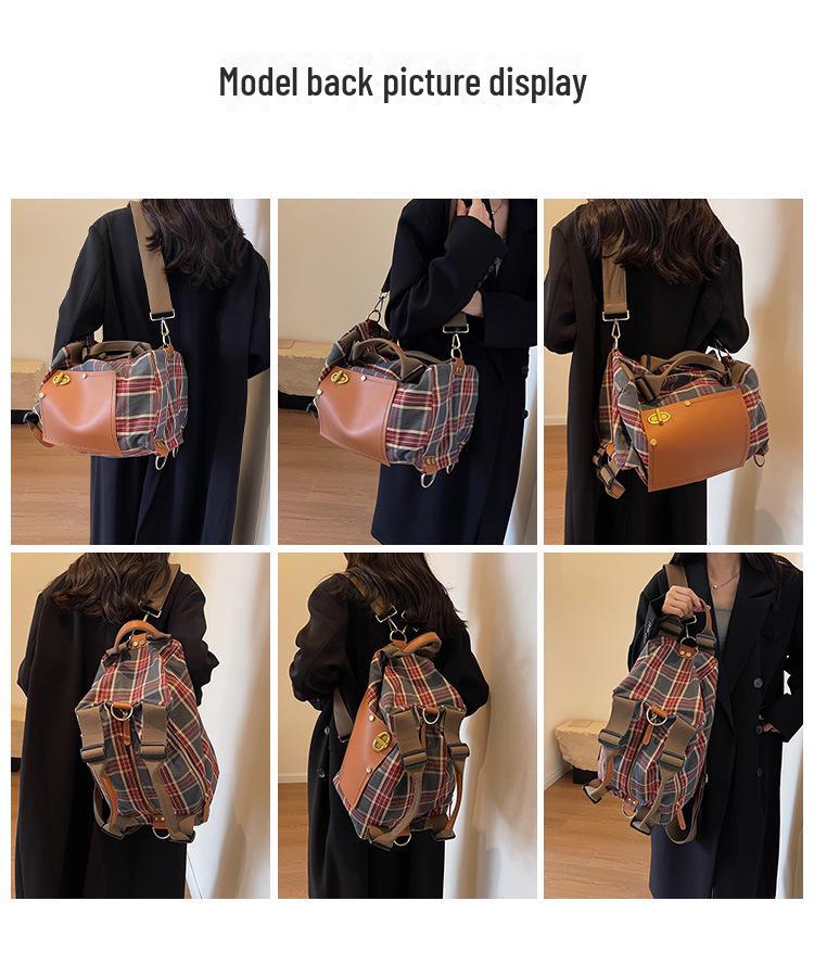 Rucsac Retro de Damă cu Capacitate Mare, Geantă de Mână pentru Timp Liber și Călătorii