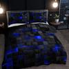 Abstrakte Gittergeometrie Serie Bettbezug Digitaldruck Bettwäsche Set Daunendecke Bezug für Schlafzimmer Raum