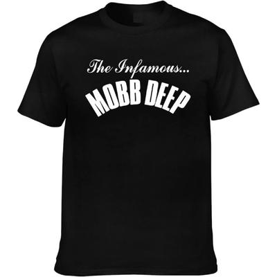 KKVEE Herren T-Shirt The Infamous MOBB DEEP Baumwoll-T-Shirt Kurzarm-T-Shirt Muskel-T-Shirt