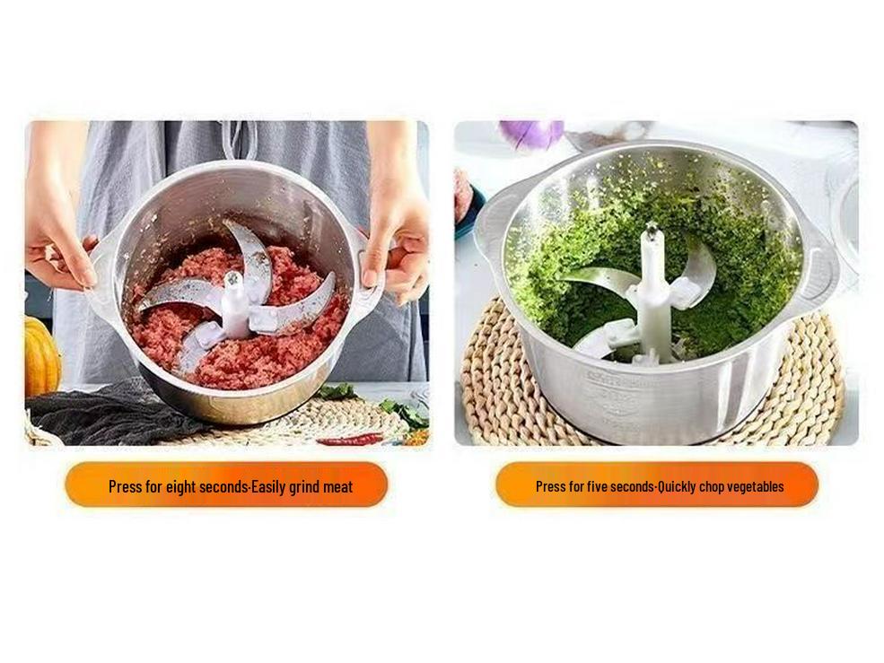 Multi-Functional Blender & Meat Grinder with 3 Blade Sets, Large Capacity Kitchen Appliance