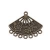 Chinese Pavilion Charm Connectors Character Animal Ethnic Style Findings For DIY Jewelry