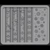 Nails Art Silicone Mold Snowflake Theme Manicure Training Tool Professional Manicure Supplies for Various Occasion