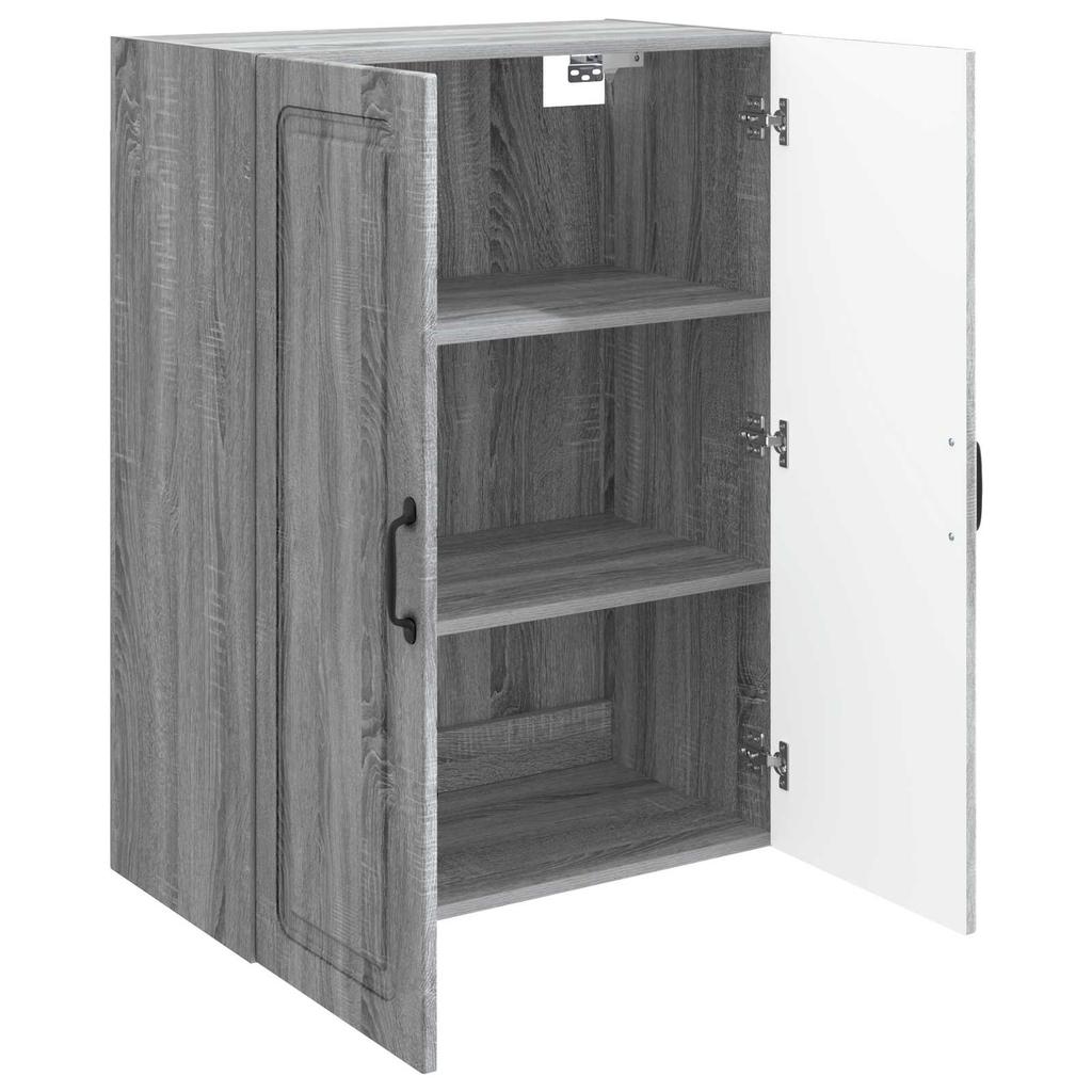 Wall Mounted Cabinet Gray Sonoma 66 x 34.5 x 90 cm Engineered Wood