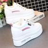 Fashion Woman Height Increasing Shoes 10CM Heels Spring Autumn Wedges Breathable Women Sneakers Casual Platform Trainers White Shoes