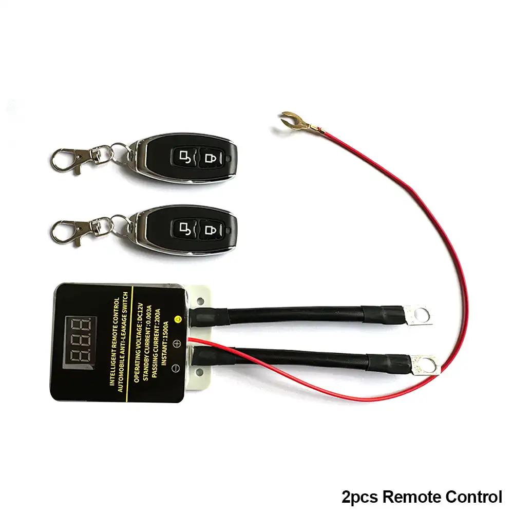 12V Car Battery Cutoff Switch Universal Wireless Remote Protectio Isolator Display Leakage Disconnect Relay Control Battery