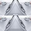 Car Door Edge Diamond Anti Scratch Protection Strips Rearview Mirror Anti-collision Sticker Bumper Scuff Stonego Plate