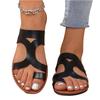 Zehensteg-Flatsandalen Farbe Übergröße Lässige Strandsandalen