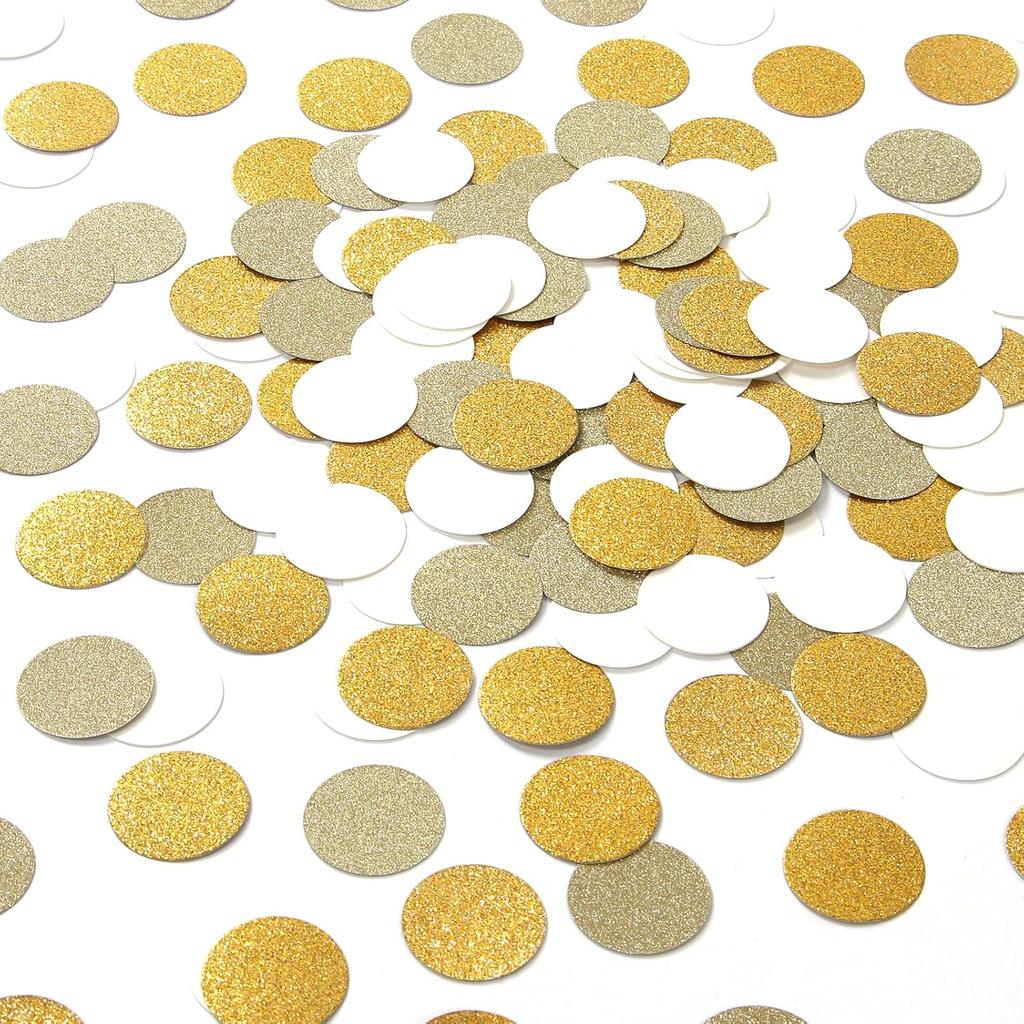Navy-Blue Moon Gold Star Confetti - 300pcs Glitter Twinkle Little Star Table Confetti Eid Ramadan Mubarak Decoration Birthday Wedding Baby Shower