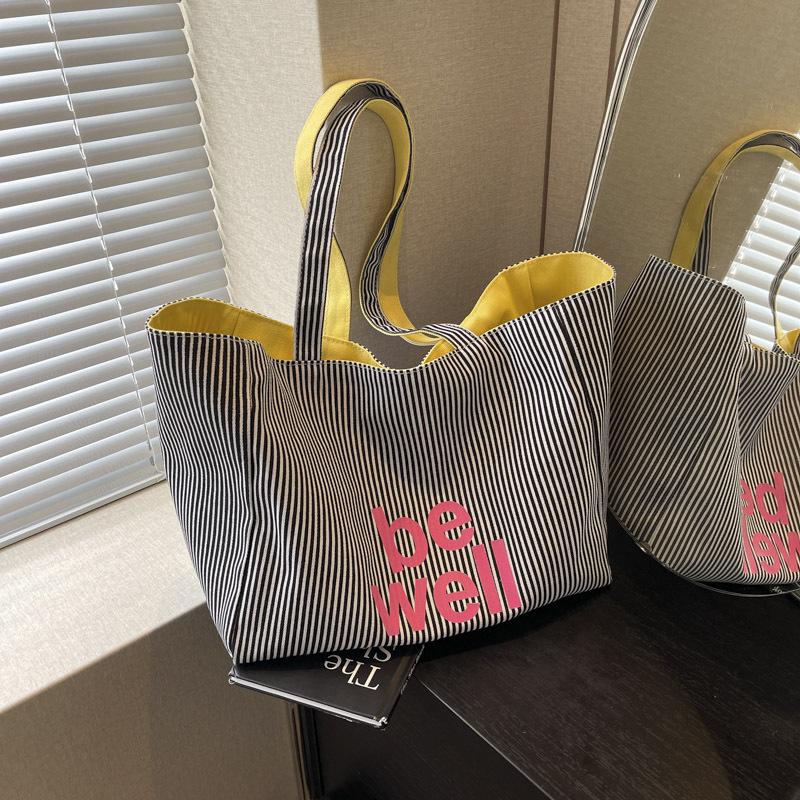 

Повседневная женская сумка через плечо с широкой полоской Новая модная сумка-тоут для поездок на работу Вместительная холщовая сумка для молодежи bolso mujer 53x18x31cm