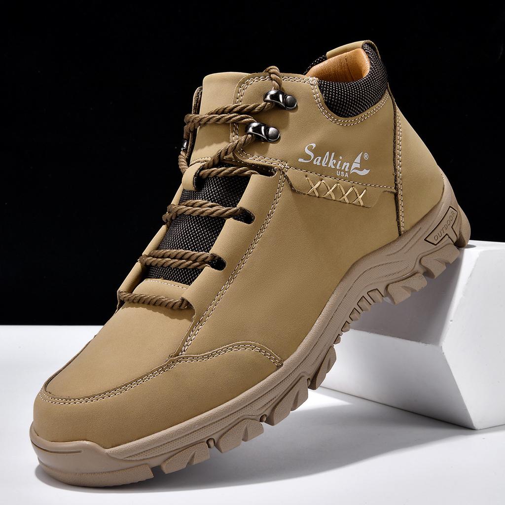 Independent Station Popular Men's Outdoor Casual Shoes British Retro 2025 Direct Supply Patented Latex Insoles