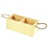 MégaCréa DIY - 2-compartment Wooden Box 18 X 7 X 8 Cm