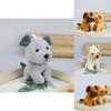 Adorable Husky Plush Toy Realistic Dog Stuffed Animal Cute Puppy Doll Keychain