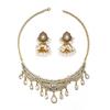 Middle Eastern Style Water Drop Necklace & Bell Earring Set
