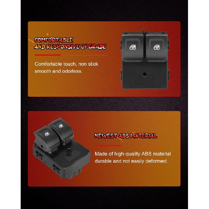 CCIYU Front Power Window Switch Compatible for Chevrolet Colorado 2015 16 17 18 19 20 21 2022,for GMC Canyon 2015-2022 | Replaces 23427095