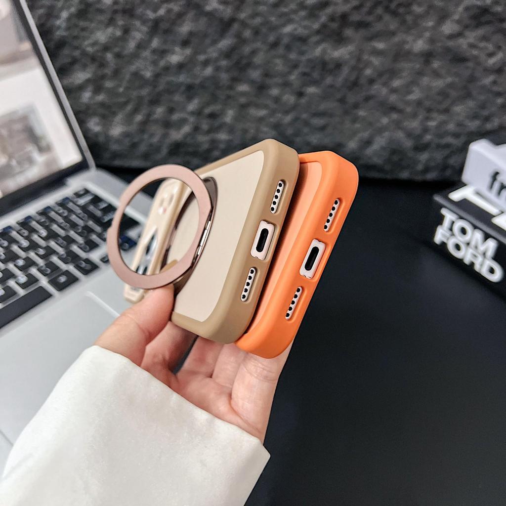 360° Rotating Magnetic Stand for iPhone 17 Pro Max/16 Pro Max Matte Anti-drop Case