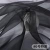 Thin Crystal Organza Fabric Per Meter for Summer Dress Stage Costume Scene Decoration Diy Sewing Soft Smooth Shiny Cloth Black