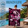 Custom Name High Party Beach Towel Microfiber Beach Towel, Lightweight and Quick-Dry, for Summer Travel, Swimming Pool Gift
