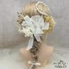 Hair Accessory for Coming-of-Age Ceremony, Pre-wedding Photoshoot, After-party, Graduation Ceremony, Entrance Ceremony. Features Include Chiffon