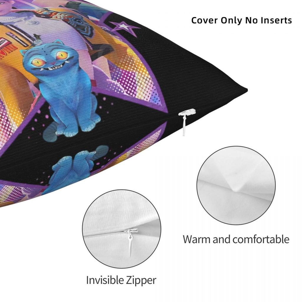 Kpop Demon Hunters Huntrix Pillow Covers Printed Cushion Cover Decorations 2025 Movie Derpy Tiger Throw Pillow Case Cover Home