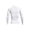 Under Armour Solid Color Logo Print Pullover Long-Sleeve T-Shirt Men Tops White 1369606-100