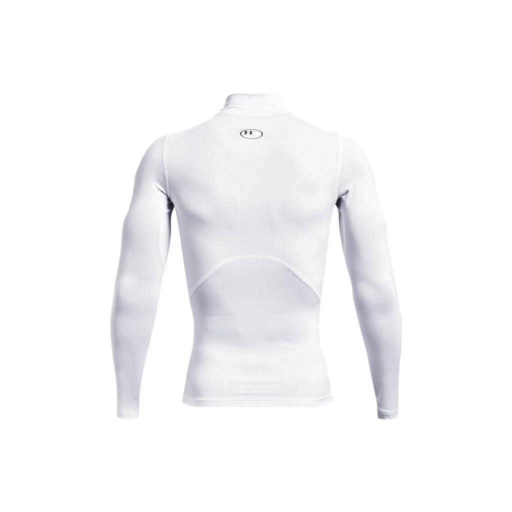 Under Armour Solid Color Logo Print Pullover Long-Sleeve T-Shirt Men Tops White 1369606-100