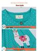 2025 European Style Girls' Summer Animal Cartoon Embroidery Princess Knitted Dress