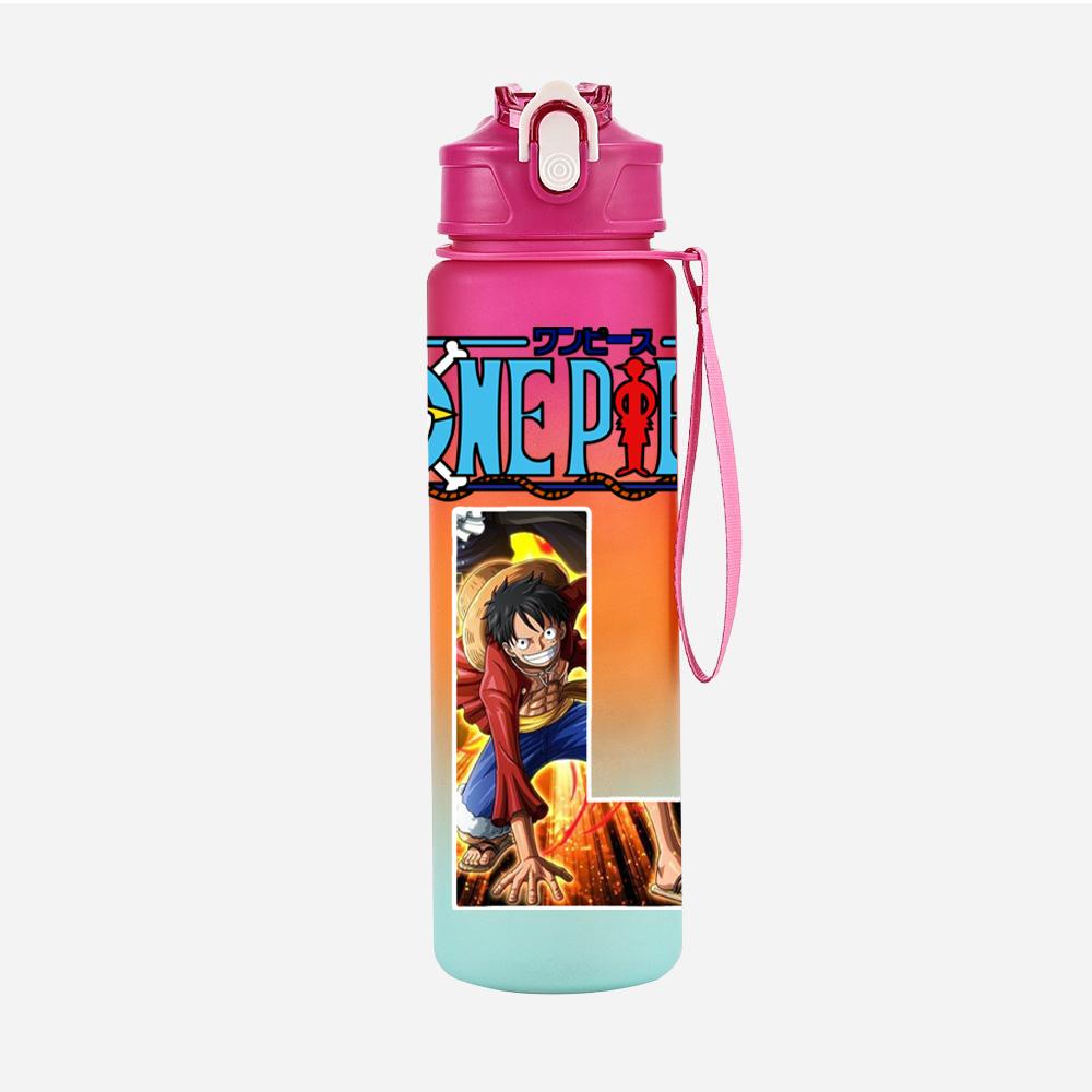 Anime A-Z 26 English Letters Printed Character Large Capacity Water Cup Demon Hunters Outdoor Portable Drinking Bottle for Boy Girl