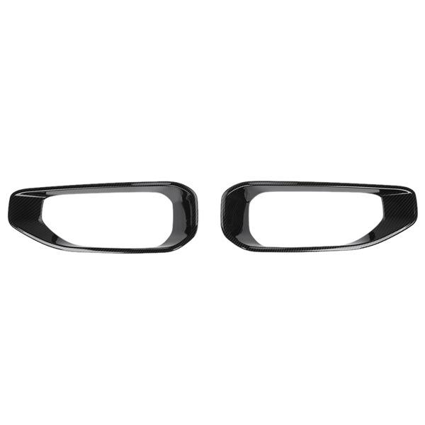 Kohlefaser-Frontnebellampen-Zierleisten für Jeep Wrangler JL 2018-2019 (1 Paar)
