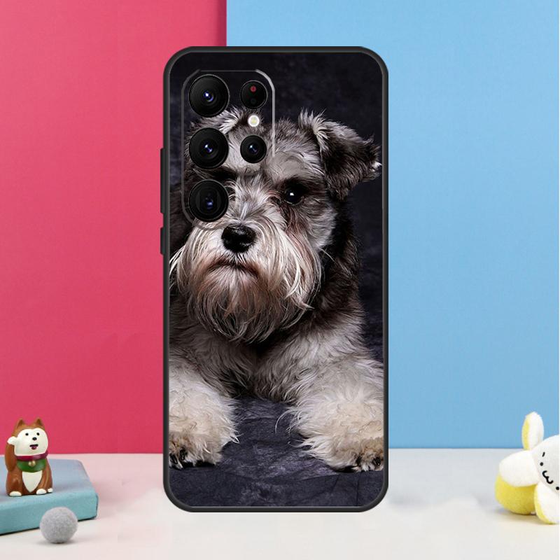 Schnauzer Puppy Dog Case For Samsung Galaxy S26 S25 S24 S20 S21 S22 S23 Ultra S10 Plus S25 FE Back Cover Shell