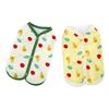Dog T-shirts for Small Dogs Cute Fruit Print Sleeveless Pet Vest Breathable Button Down Puppy Clothes for Dogs Cats