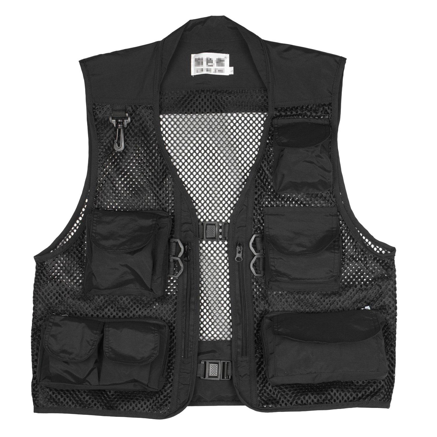 

Сетчатый жилет для рыбалки, доступный в 3 цветах [FAVORABLE SCENERY] Фотография, (Черный, XXL) чёрный