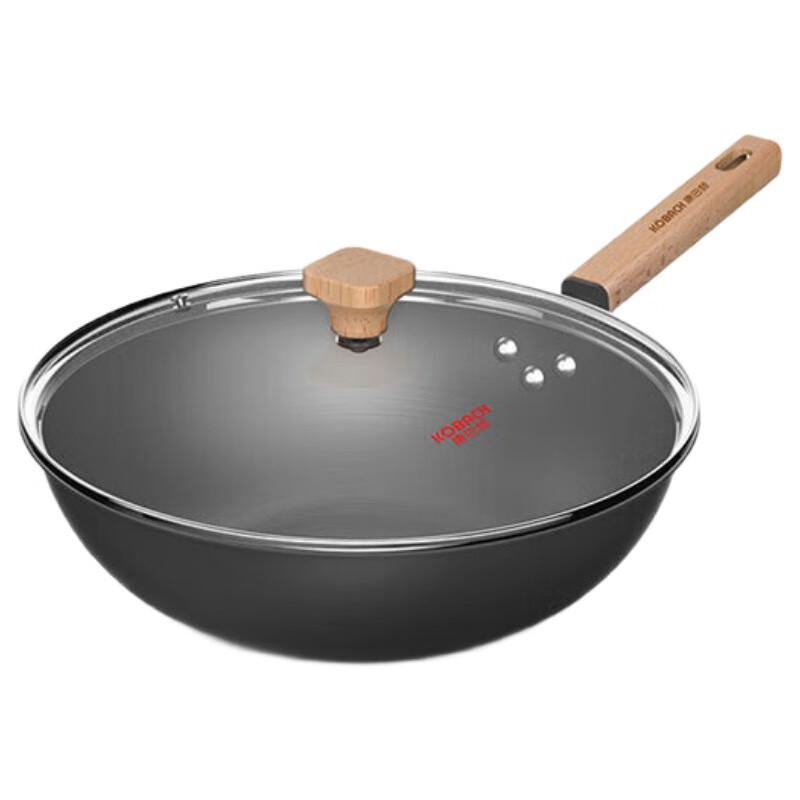 KBH KGS-C32A Nitrided Cast Iron Wok