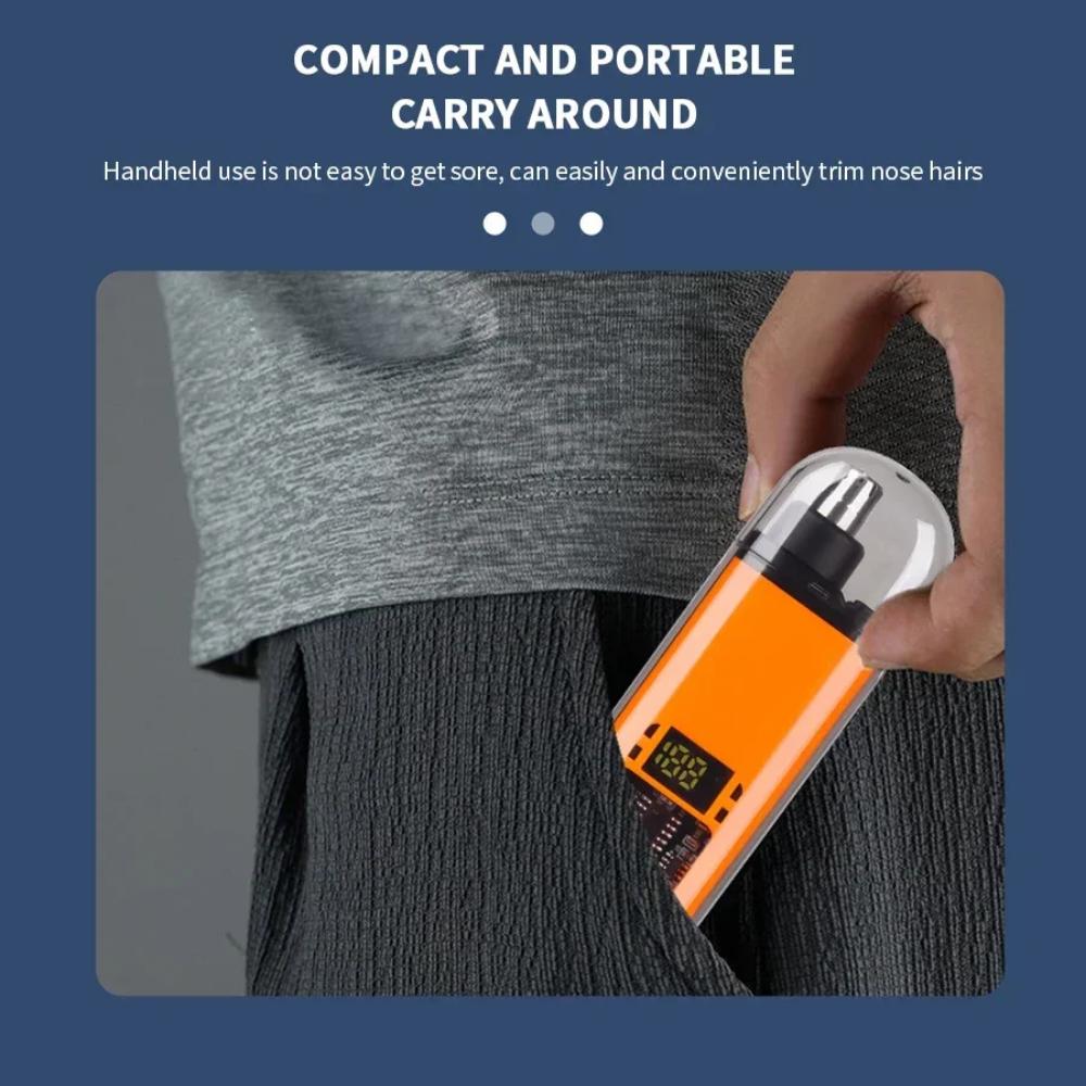 2 w 1 Elektryczny Przenośny Trymer do Włosów w Uszach i Nosie 2024 Profesjonalny Bezbolesny Przenośny do Brwi Dla Mężczyzn