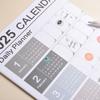 Agenda Schedule 2025 Wall Calendar Planner Organizing Planning Plan Check List Sheet  Student
