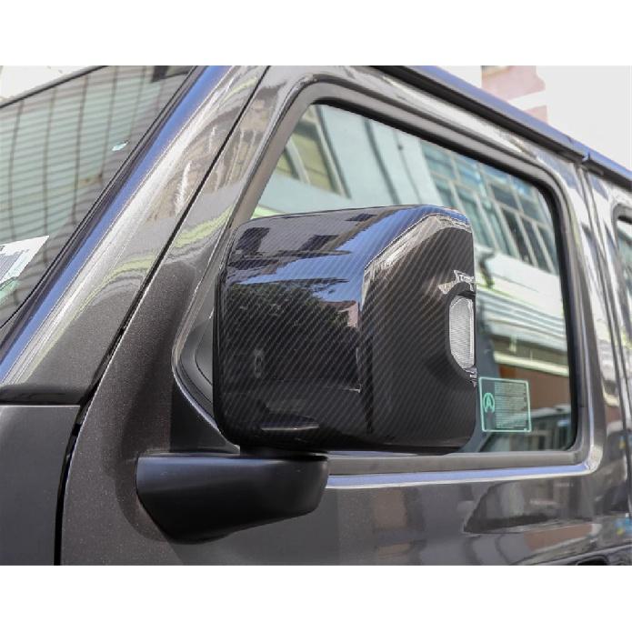 Right Left Side Door Mirror Rearview Cover for Jeep Wrangler JL Gladiator JT 2018    2022 Car Exterior Accessories