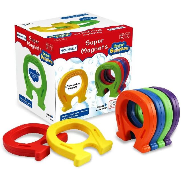 Children's Magnetic Toy, Horseshoe Magnet, Exercise Children's Hands-on Skills, 6 Packs
