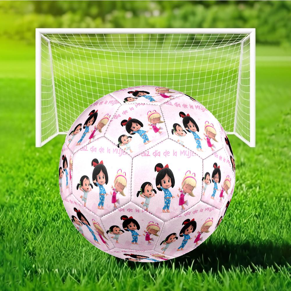 Cleo And Cuquin Soccer Ball Size 5 Soccer Ball, Machine-stitched, Durable, Suitable for Training and Matches Fan Gift