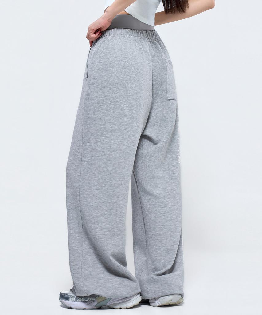 Pijikeolgameoncheu P5069 Women'S Layered Wide Pants [Gray]